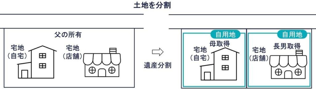 土地を分筆して相続