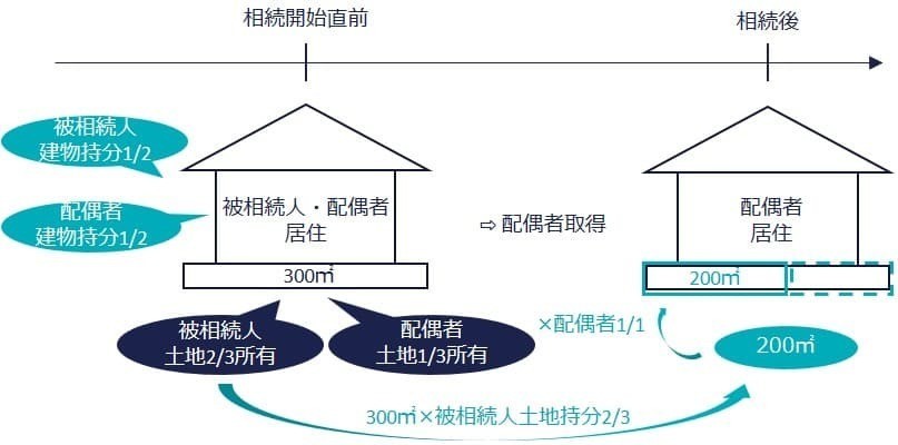 共有土地から単独相続（タイムライン図）