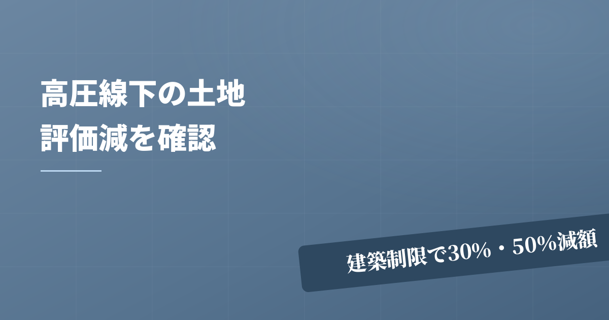 区分地上権に準ずる地役権の代表例！高圧線下地の相続税評価のアイキャッチ画像