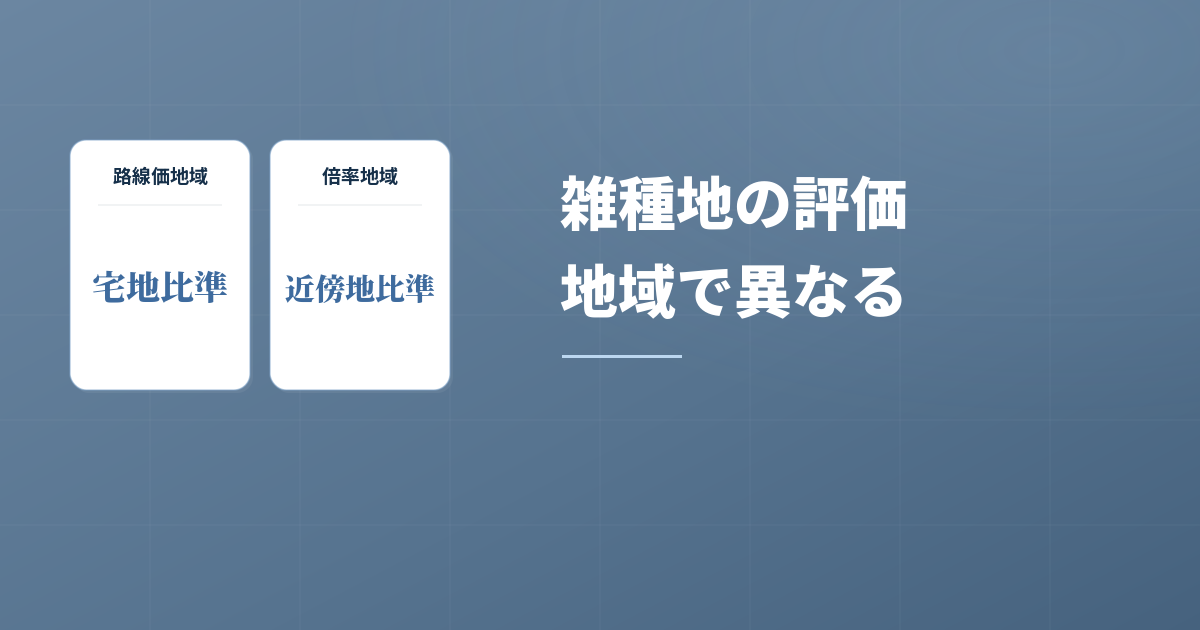 路線価地域と倍率地域で異なる！雑種地の評価方法を徹底解説！のアイキャッチ画像