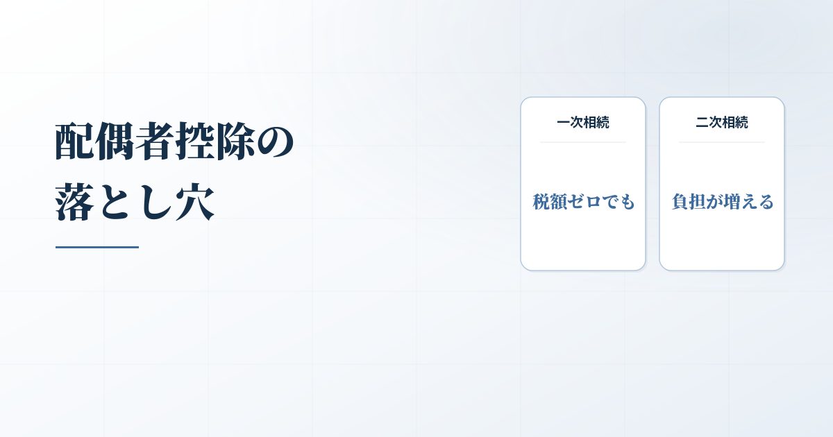 配偶者控除の落とし穴！子供が背負う相続税のワナと対応策のアイキャッチ画像