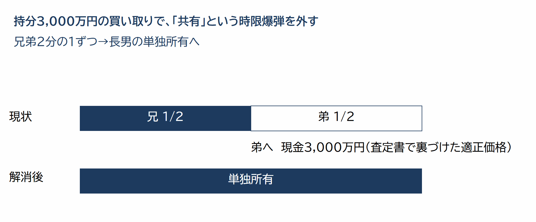 共有持分の買い取りによる単独所有化
